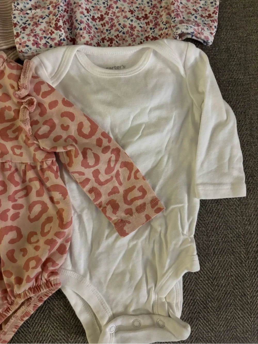 Baby Girl Long Sleeve Onesies Bundle - 0-3/3 months